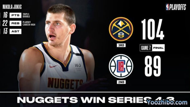 <a href=/lanqiusheji/nuggets/ target=_blank class=infotextkey>掘金</a>胜<a href=/lanqiusheji/clippers/ target=_blank class=infotextkey>快船</a>大比分4-3晋级西决！